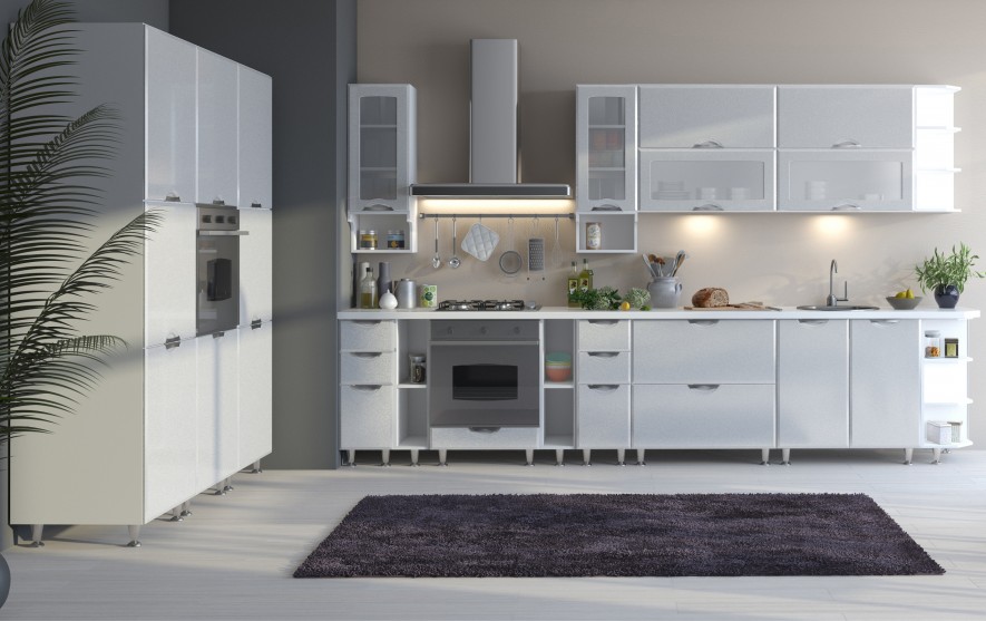 Модульная кухня Равенна Вива  Серый - фото 1