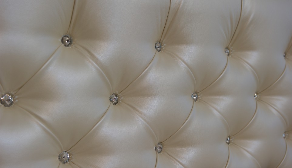 Мягкая кровать Беатриче 140 Pearl shell со стразами (подъемник) - фото 6