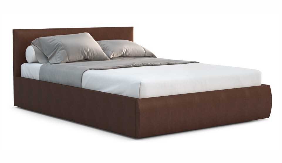 Мягкая кровать Верона 160 Teos dark brown  (подъемник) - фото 3