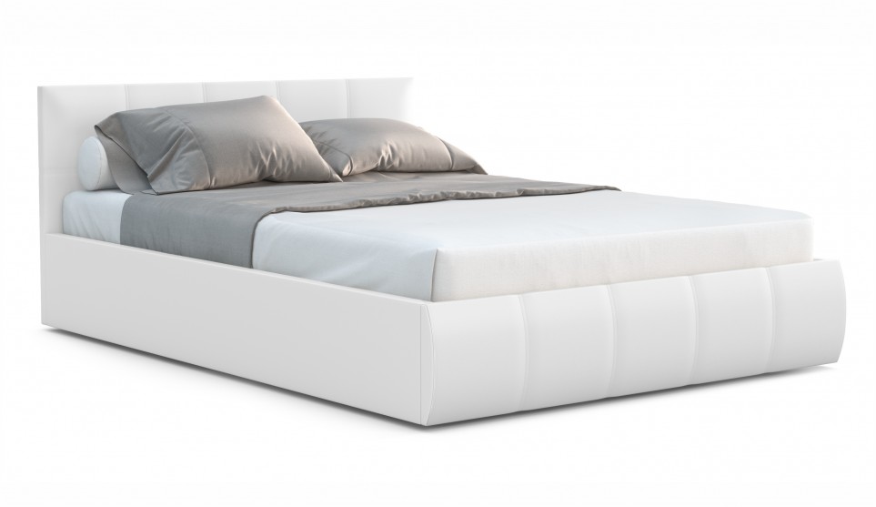 Мягкая кровать Верона 160 Teos white (подъемник) - фото 2