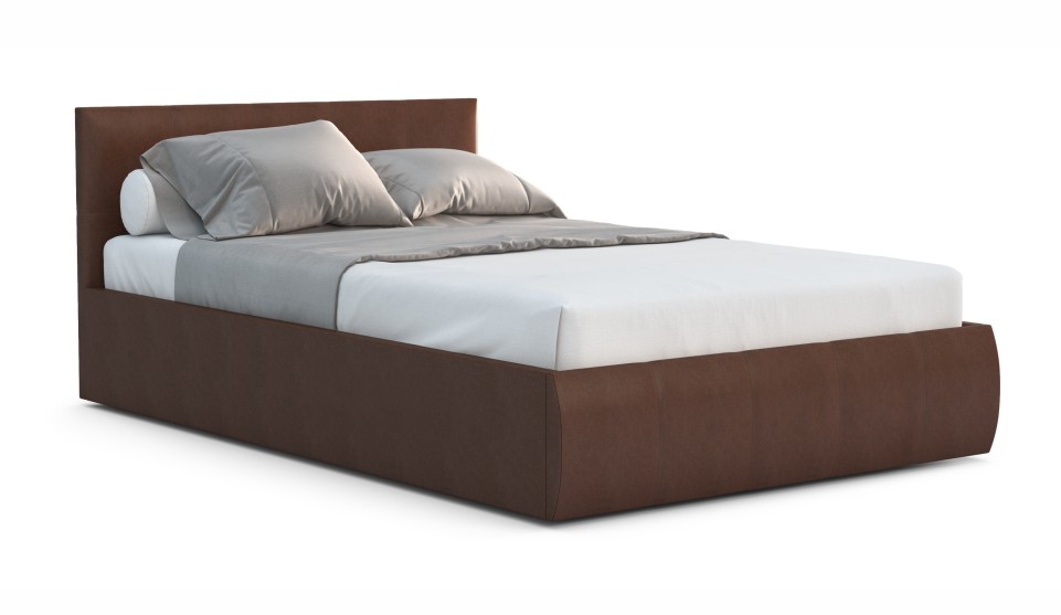 Мягкая кровать Верона 140 Dark brown (подъемник) - фото 3