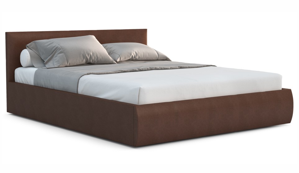 Мягкая кровать Верона 180 Dark brown (подъемник) - фото 3