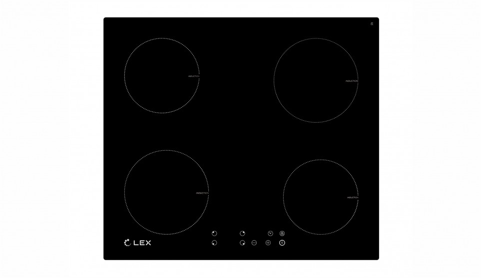 Индукционная поверхность LEX EVI 640-1 BL Чёрное стекло - фото 1