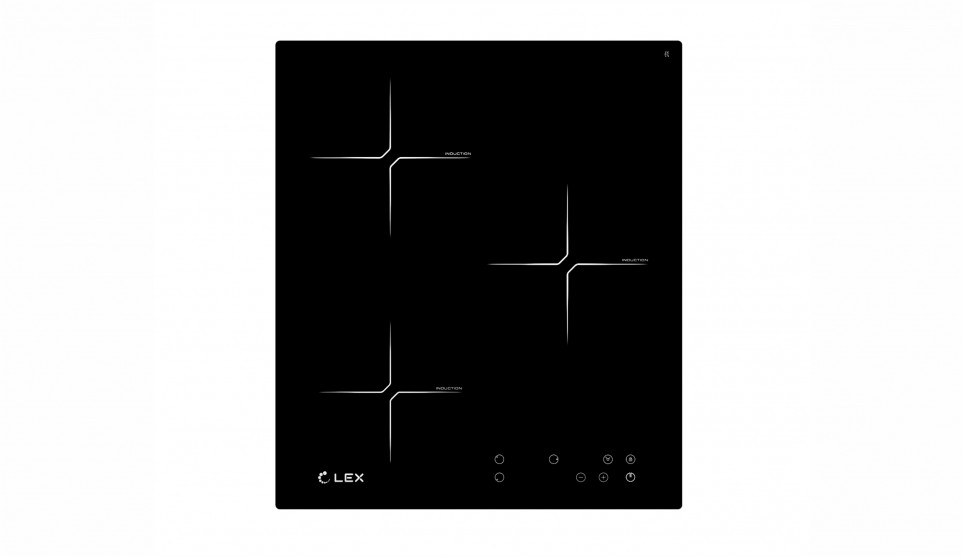 Индукционная поверхность LEX EVI 430 BL Чёрное стекло - фото 1