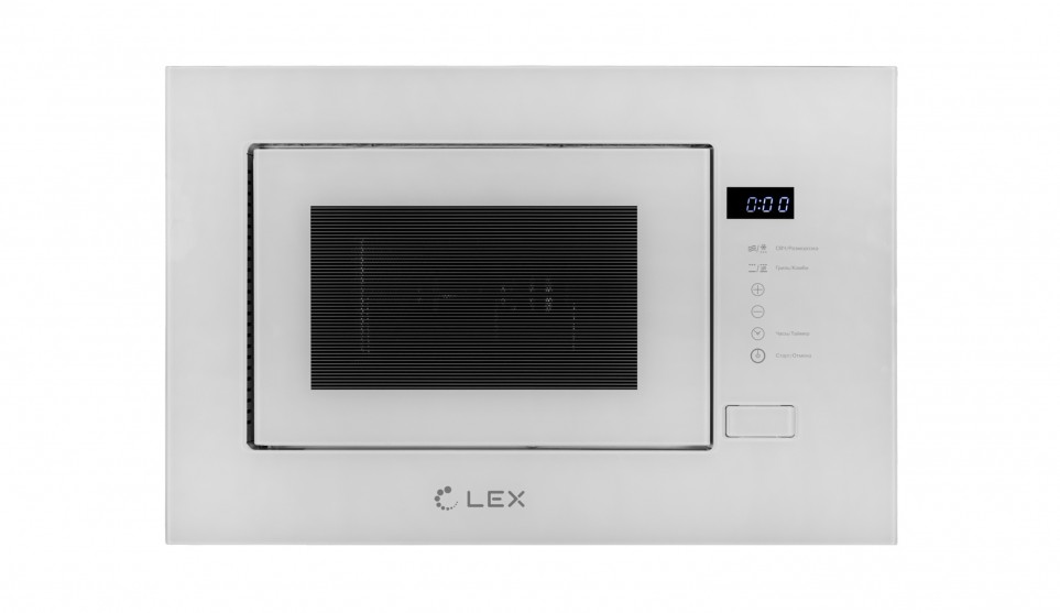 Встраивая микроволновая печь LEX BIMO 20.01 WH Белое стекло - фото 1