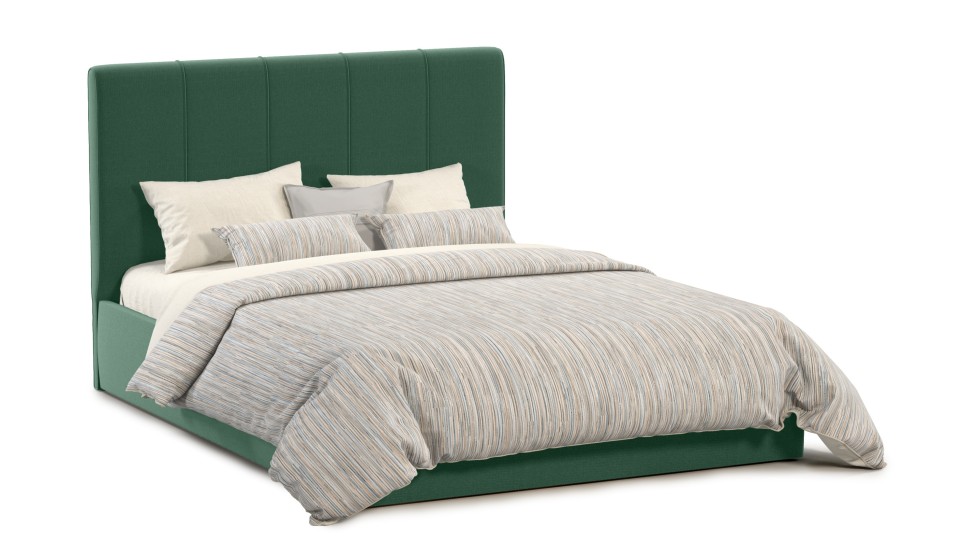 Мягкая кровать Джессика 160 Amigo green  (подъемник) - фото 3