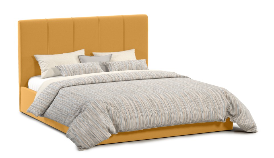 Мягкая кровать Джессика 180 Amigo yellow  (подъемник) - фото 3