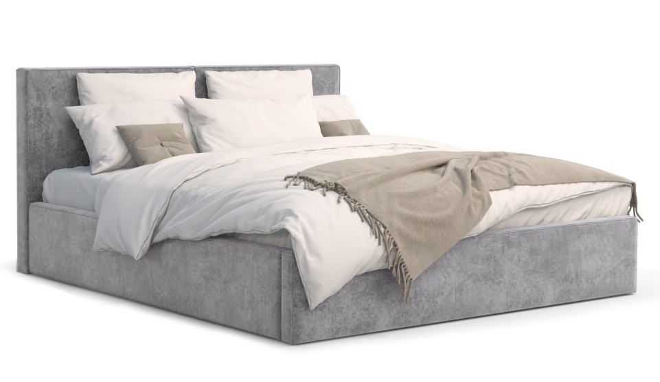 Мягкая кровать Фернандо 160 Antonio grey (подъемник) - фото 3