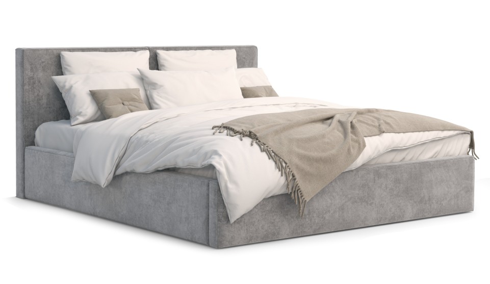 Мягкая кровать Фернандо 180 Antonio grey (подъемник) - фото 3