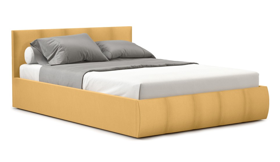 Мягкая кровать Верона 160*200 (подъемник) Bingo mustard - фото 3