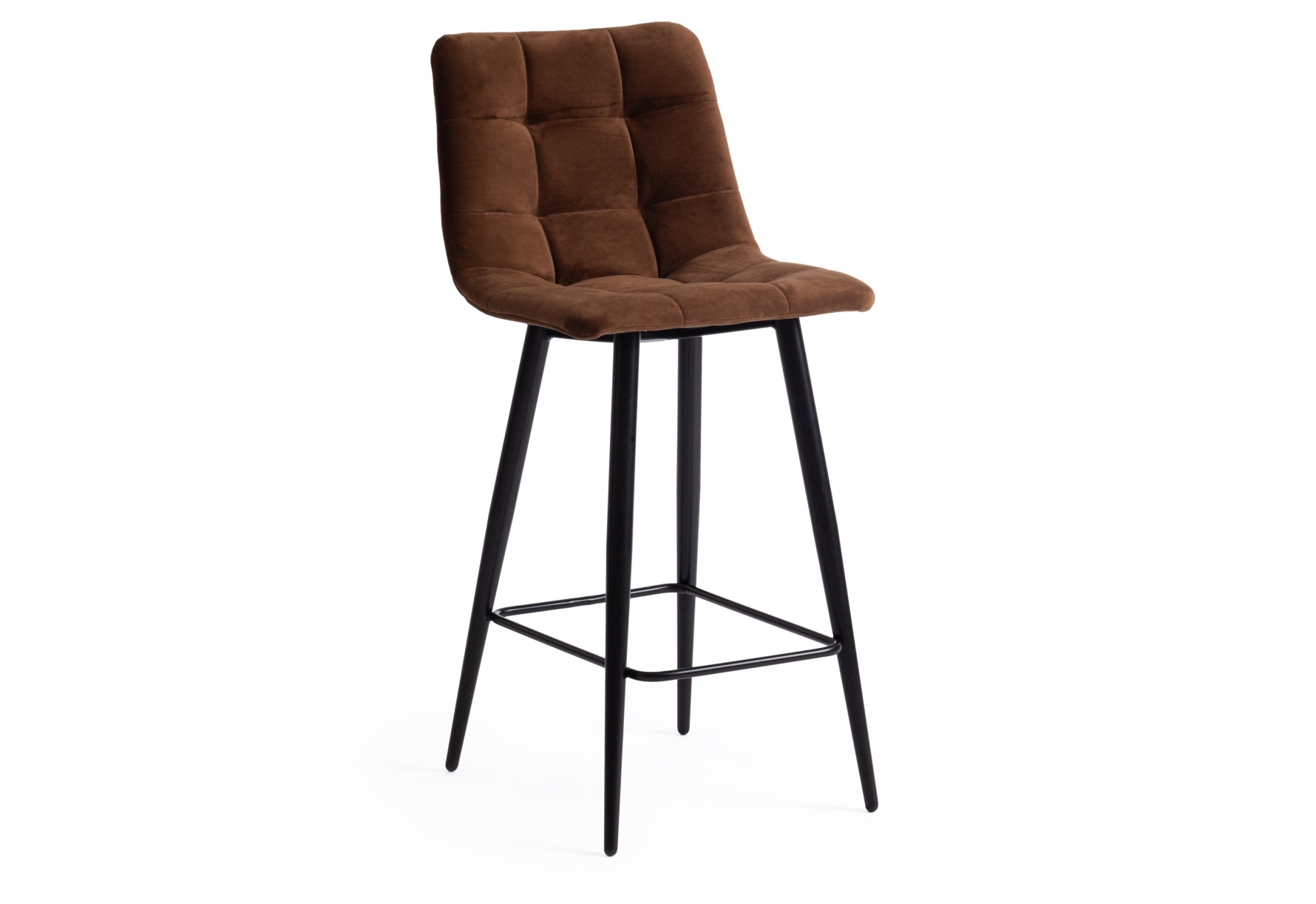 Полубарный стул Chilly, цвет коричневый barkhat 11/чёрный