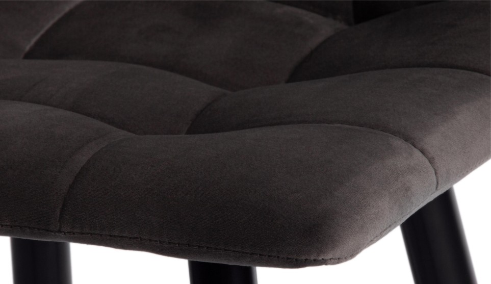 Полубарный стул Chilly Тёмно-серый barkhat 14/чёрный - фото 7