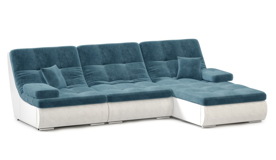 Угловой диван Бозен 3 Noel/ocean - купить по лучшим ценам, заказать онлайнв каталоге интернет магазина качественной мебели Мебель Шара