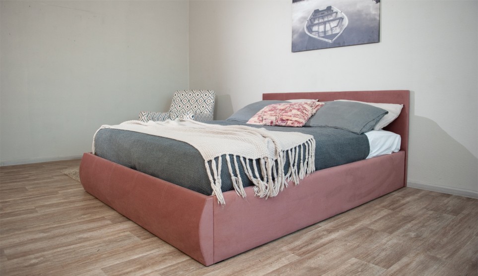 Мягкая кровать Верона 160*200 (подъемник) Bingo mauve - фото 8