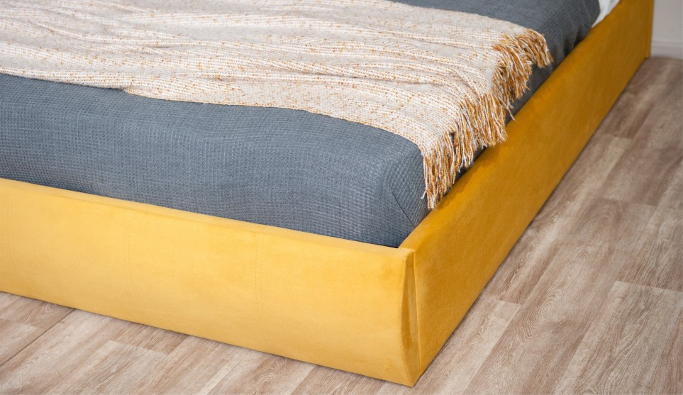 Мягкая кровать Верона 160 Bingo mustard (подъемник) - фото 11