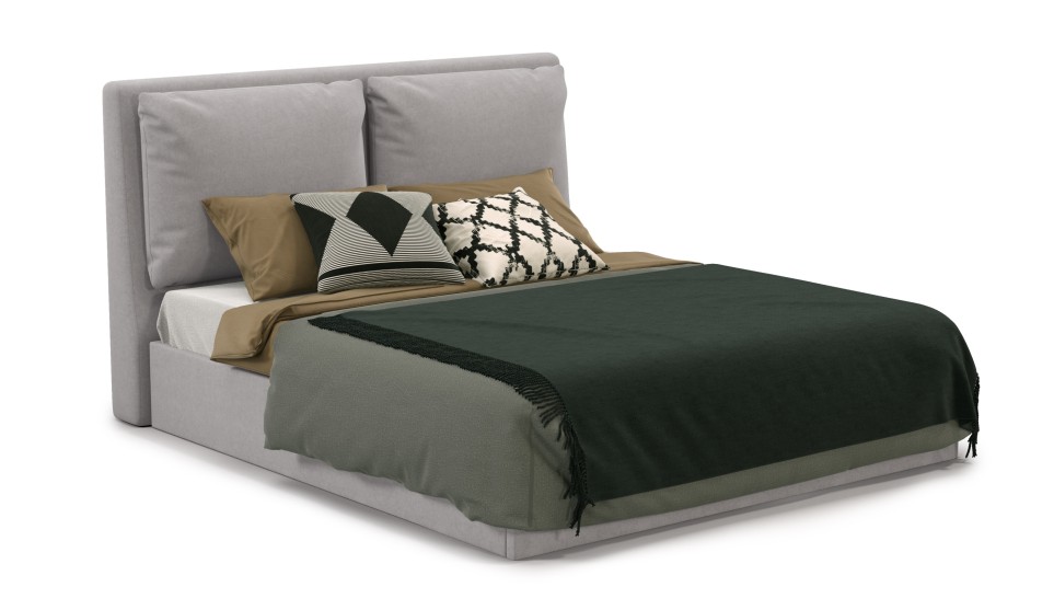 Мягкая кровать Эмилия 180 Antonio/grey (подъемник) - фото 3