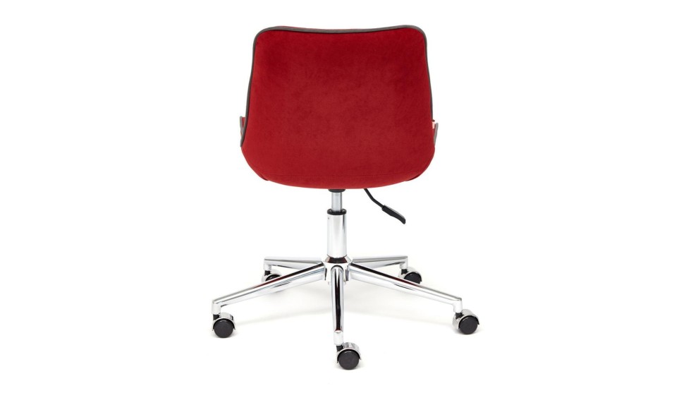 Кресло офисное STYLE Флок, бордовый 10 - фото 5