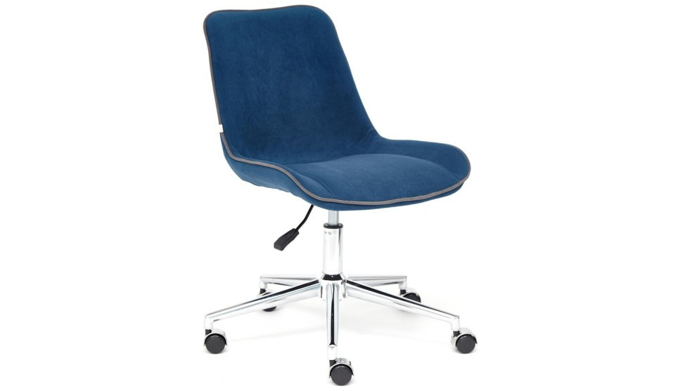 Кресло офисное STYLE Флок, синий 32 - фото 1