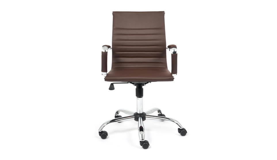 Кресло офисное URBAN-LOW Кож/зам, коричневый 36-36 - фото 2