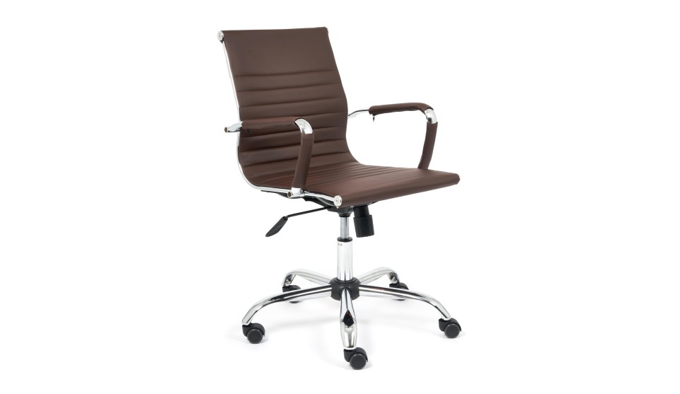 Кресло офисное URBAN-LOW Кож/зам, коричневый 36-36 - фото 1