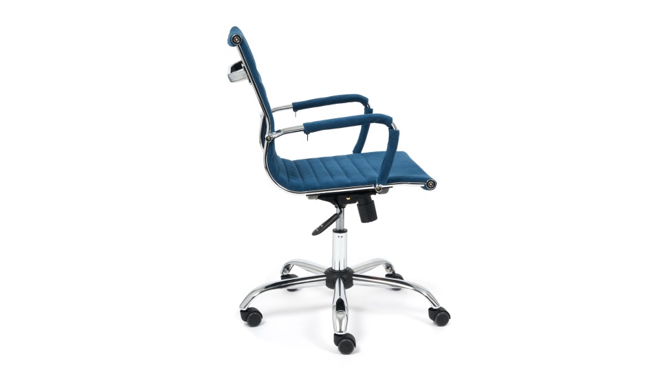 Кресло офисное URBAN-LOW Флок, синий 32 - фото 3