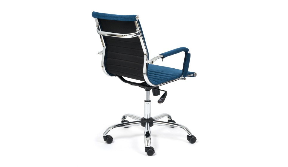 Кресло офисное URBAN-LOW Флок, синий 32 - фото 4