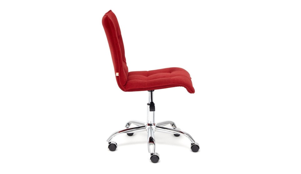 Кресло офисное ZERO (ткань) флок, бордовый 10 - фото 2