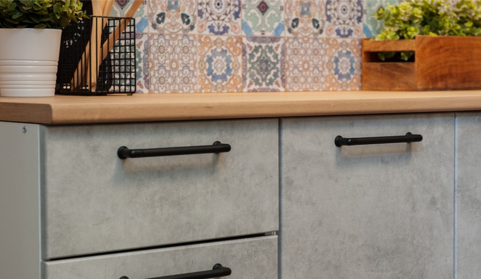 Кухонный гарнитур Ника Лофт 2,4м с вытяжкой Бетон лофт натуральный - фото 8