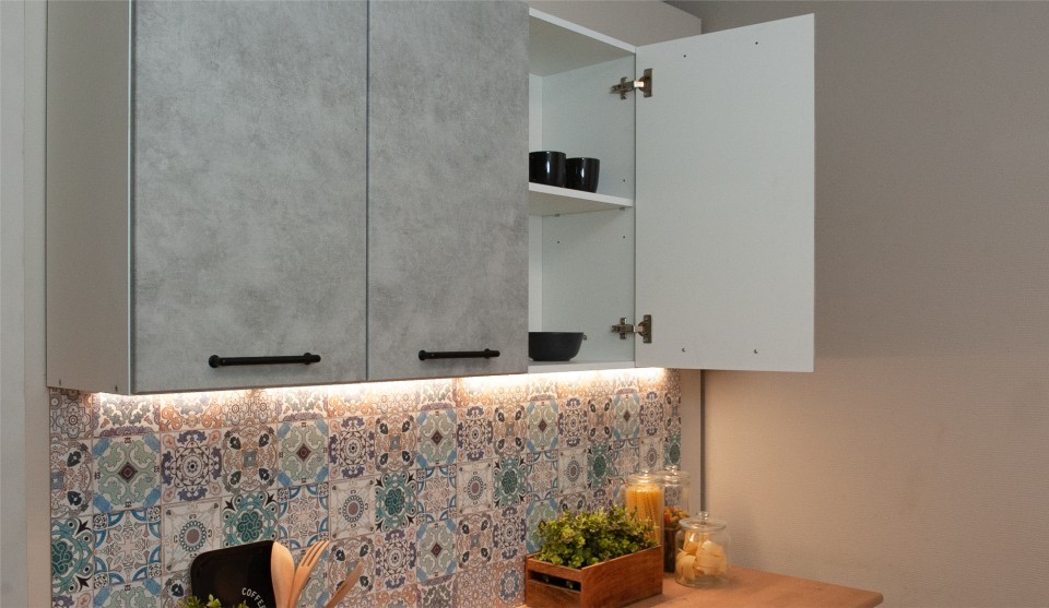 Кухонный гарнитур Ника Лофт 2,4м с вытяжкой Бетон лофт натуральный - фото 12