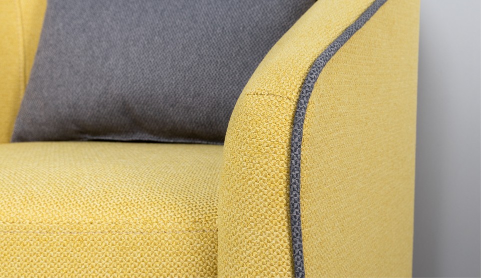 Кресло Бернис ТК 447 yellow/dark grey - фото 9