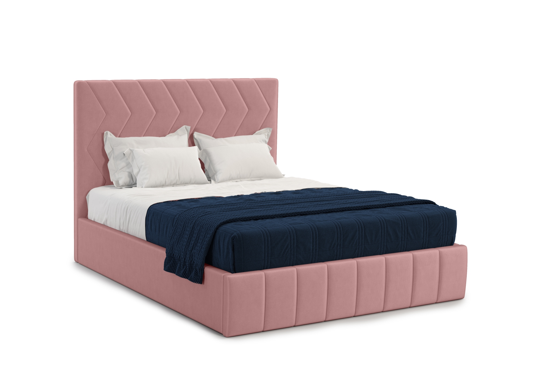 Мягкая кровать Грейс 140*200 (подъемник), цвет bingo mauve