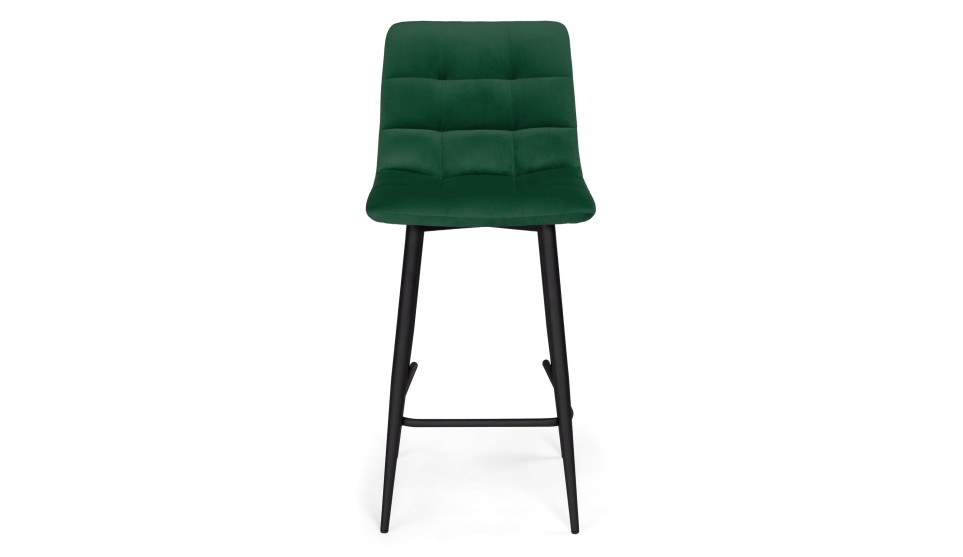 Полубарный стул Чилли К Тёмно-зелёный 33/чёрный - фото 2