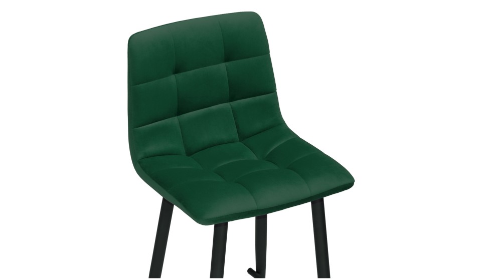 Полубарный стул Чилли К Тёмно-зелёный 33/чёрный - фото 5