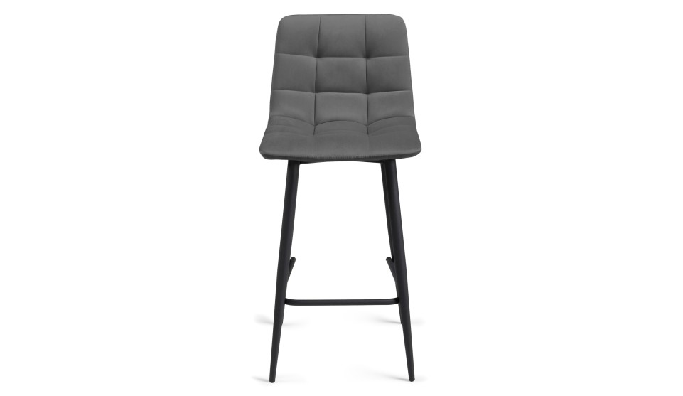 Полубарный стул Чилли К Серый 32/чёрный - фото 2
