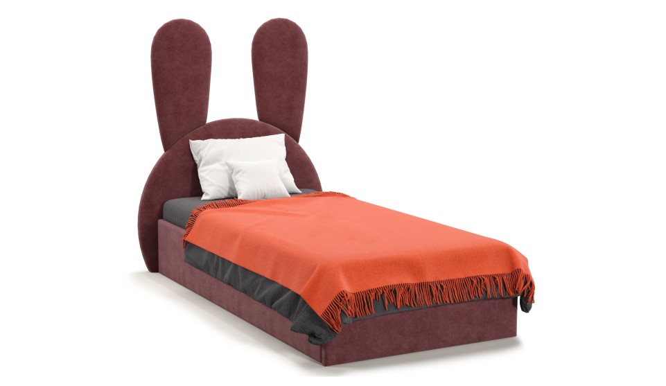 Кровать для детской Смайл Банни Ultra marsala - фото 1