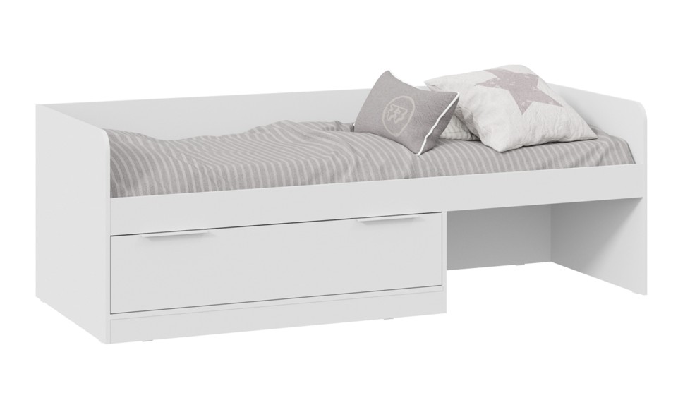 Кровать для детской Марли с 1 ящиком 80*200 Белый - фото 1