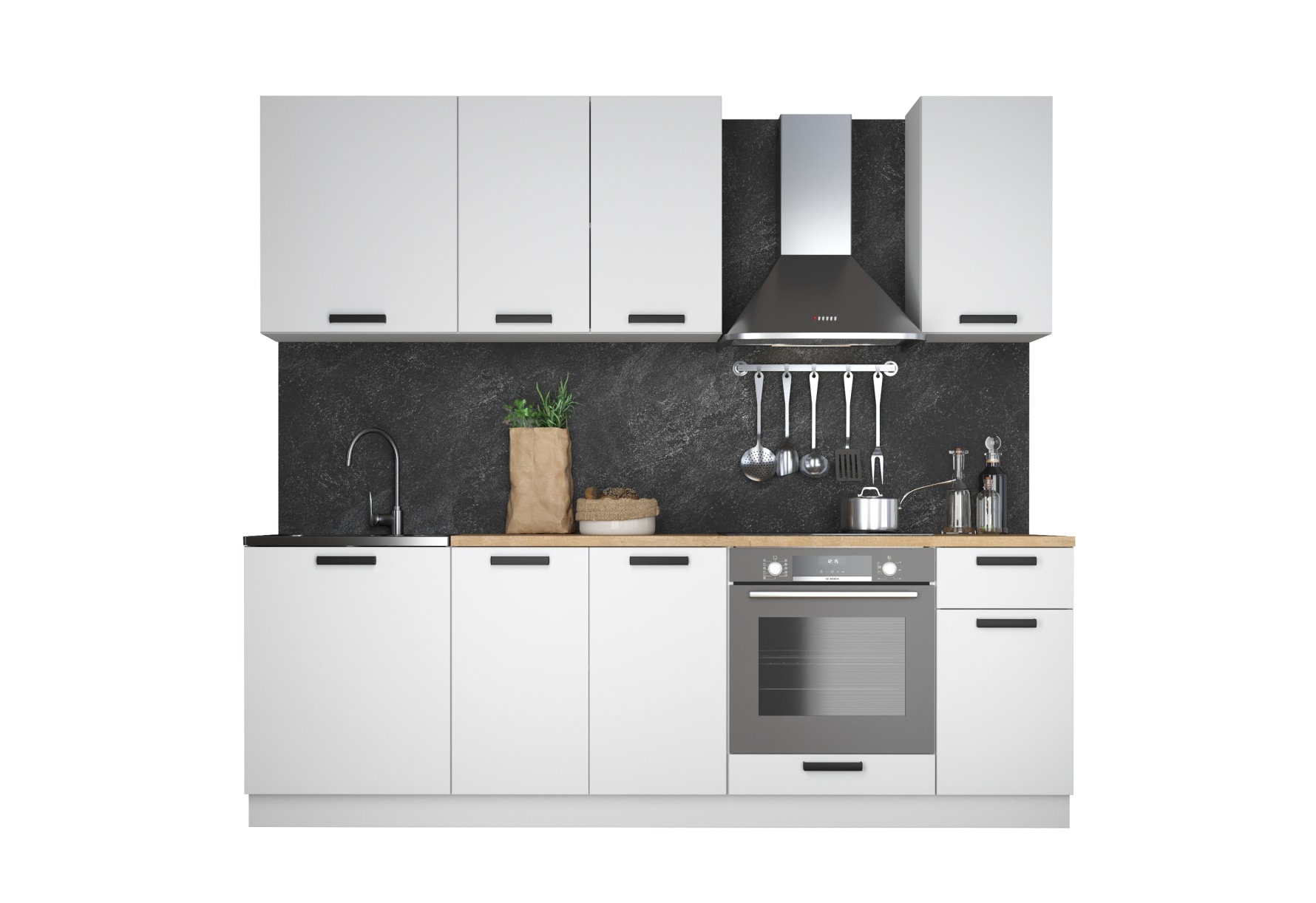 Кухонный гарнитур Ника Нео 2,4м, цвет белый - фото 1